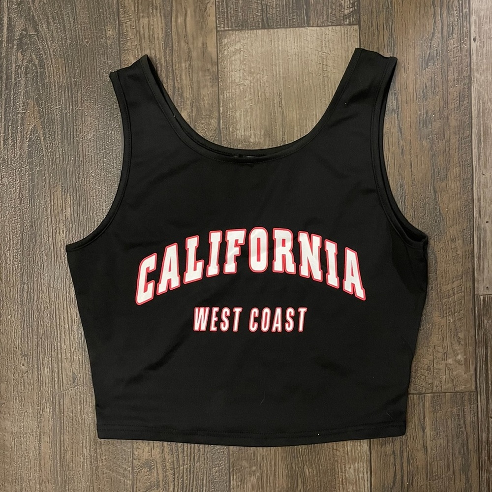 Black graphic tank